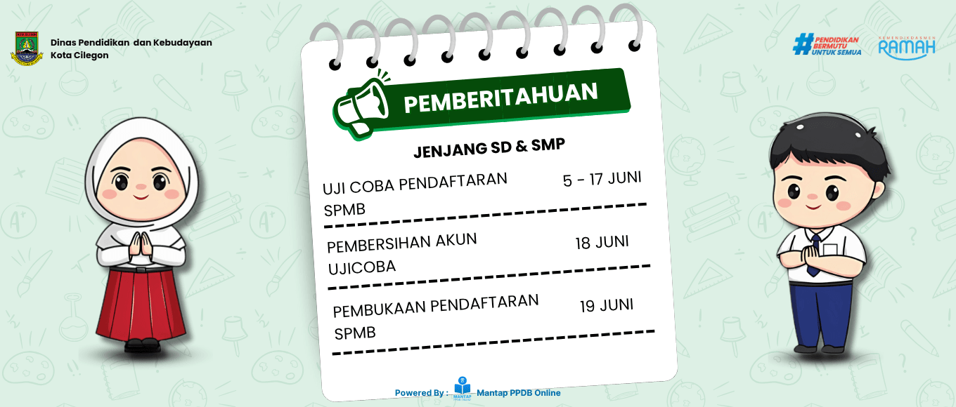 Pemberitahuan SPMB Kota Cilegon